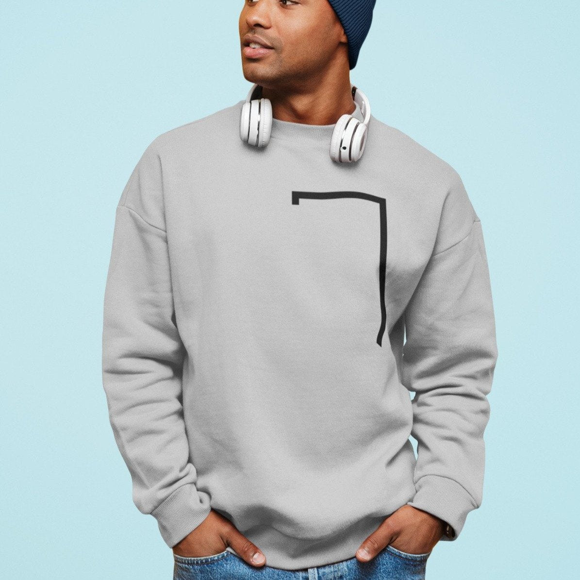 Mens Angled Logo Sweatshirt