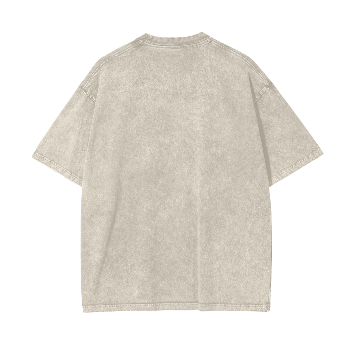 Streetwear Unisex Oversized Snow Wash T-shirt