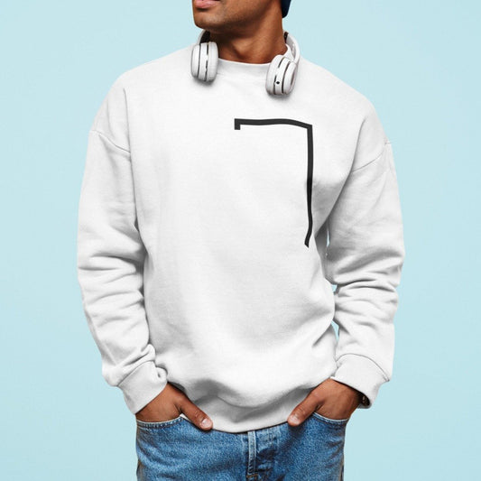 Mens Angled Logo  Sweatshirt