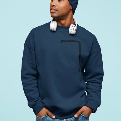 Mens Angled Logo  Sweatshirt