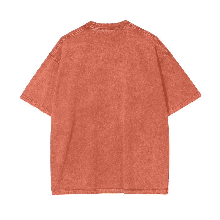 Streetwear Unisex Oversized Snow Wash T-shirt