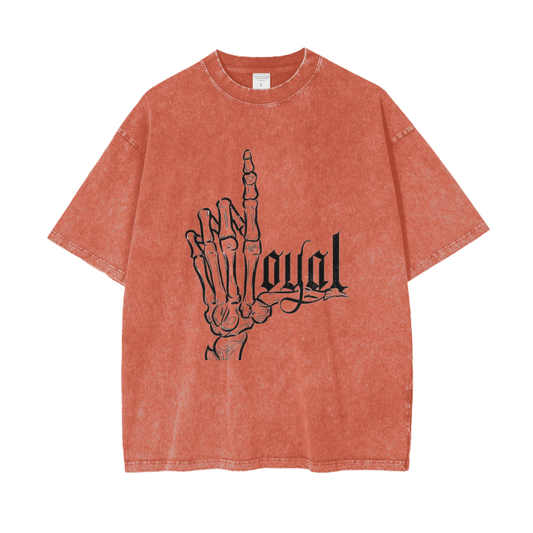 Streetwear Unisex Oversized Snow Wash T-shirt